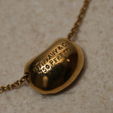 Tiffany & Co. x Elsa Peretti 18K YG Diamond Mini Bean Necklace