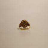 18K Yellow Gold & Diamond Hydrangea Cluster Ring, Size US 6