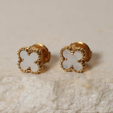 Van Cleef & Arpels 18K Sweet Alhambra Mother of Pearl Studs