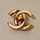 Chanel 1996 Large CC Turnlock Clip-On Earrings 24K GP