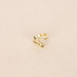 Lisa Des Camps 18K Yellow Gold Cocktail Ring, Size US 6 - Drop 24