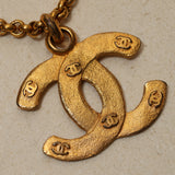 Chanel 80s CCs on CC Pendant Necklace 24K GP