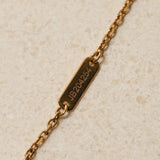 Van Cleef & Arpels 18K YG Onyx Alhambra Pendant Choker