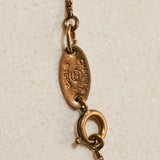 Chanel 1982 Interlocking CC Circle Pendant Choker 24K GP