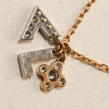 Louis Vuitton Dual Tone Love Letter Necklace
