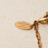 Louis Vuitton Dual Tone Love Letter Necklace