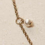 Chanel 2020 Pearl Embellished Double-Sided CC Pendant Necklace