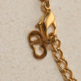 Dior Crystal Logo Letters Necklace
