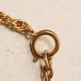 Chanel 70's Crystal Embellished Interlocking CC Pendant Choker