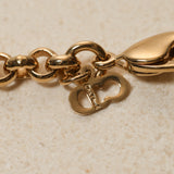 Dior XL Logo Crystal Charms Pendant Necklace