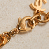 Chanel 2022 Crystal Logo Curb Chain Necklace