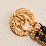 Vintage Chanel 24K GP Lambskin Double Chain Belt