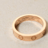 Cartier 18K Rose Gold Diamond Love Ring