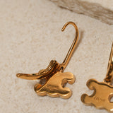 Celine Crystal Embellished Triomphe Earrings