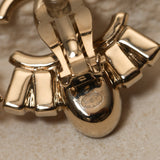 Chanel 2017 Interlocking CC Logo Rhinestones Clip-On Earrings