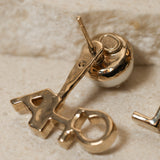 Chanel 2022 Pearl and Crystal Logos Stud