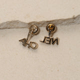 Chanel 2022 Pearl and Crystal Logos Stud