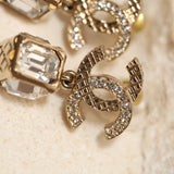Chanel 2023 CC Crystal Drop Studs