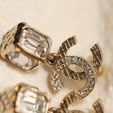 Chanel 2023 CC Crystal Drop Studs
