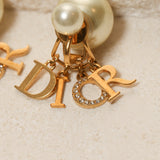 Dior Tribales Double Pearl Clip-On Earrings