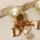 Dior Tribales Double Pearl Clip-On Earrings