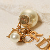 Dior Tribales Double Pearl Clip-On Earrings