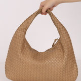 Bottega Veneta Small Intrecciato Hobo Beige Lambskin 2007