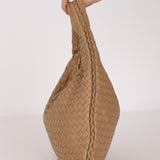 Bottega Veneta Small Intrecciato Hobo Beige Lambskin 2007