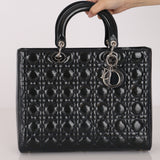 Dior Large Lady Navy Patent 2013