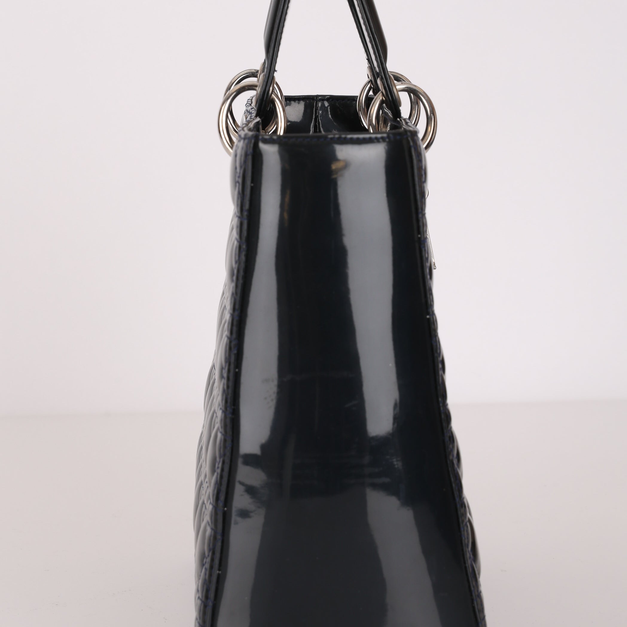Dior Large Lady Navy Patent 2013