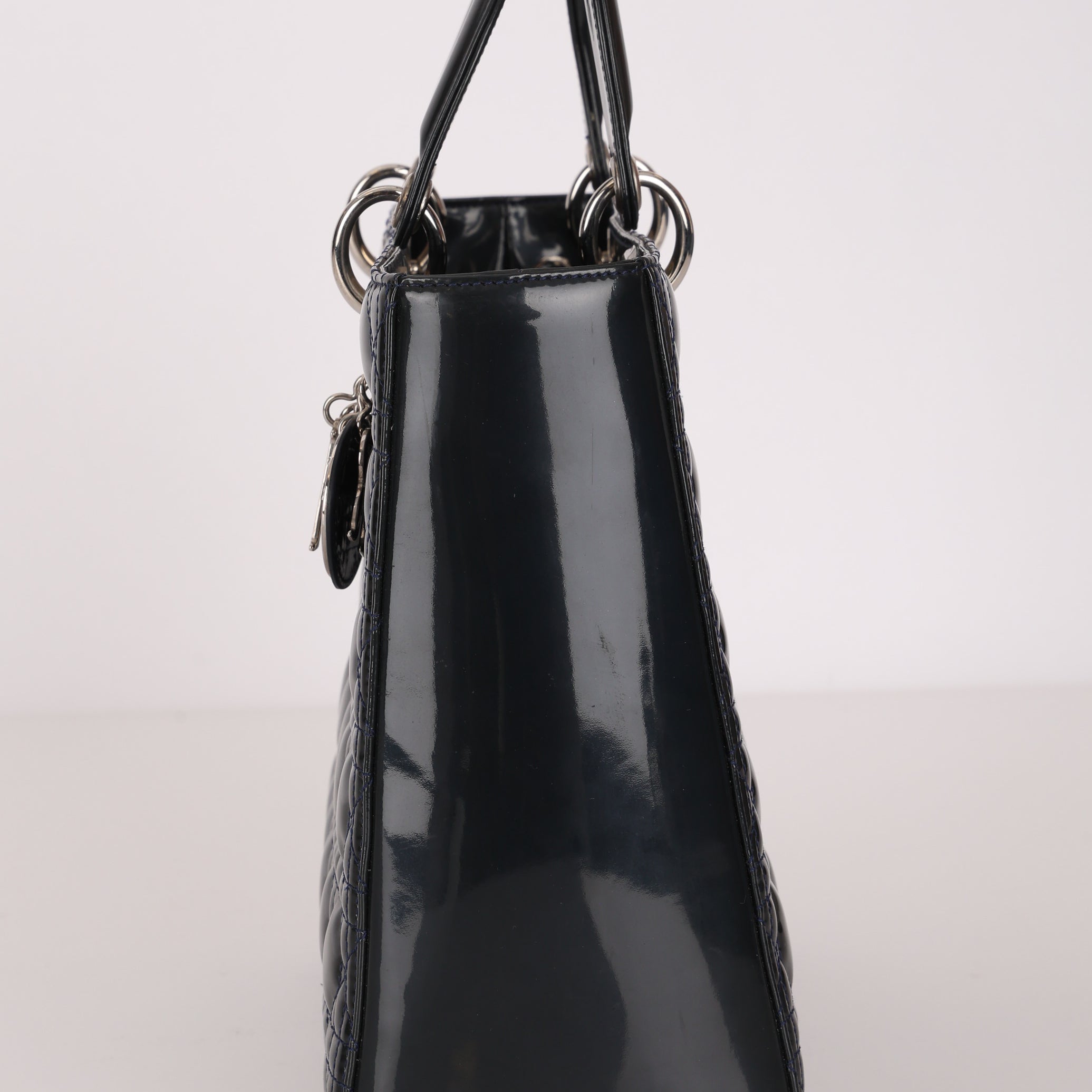 Dior Large Lady Navy Patent 2013