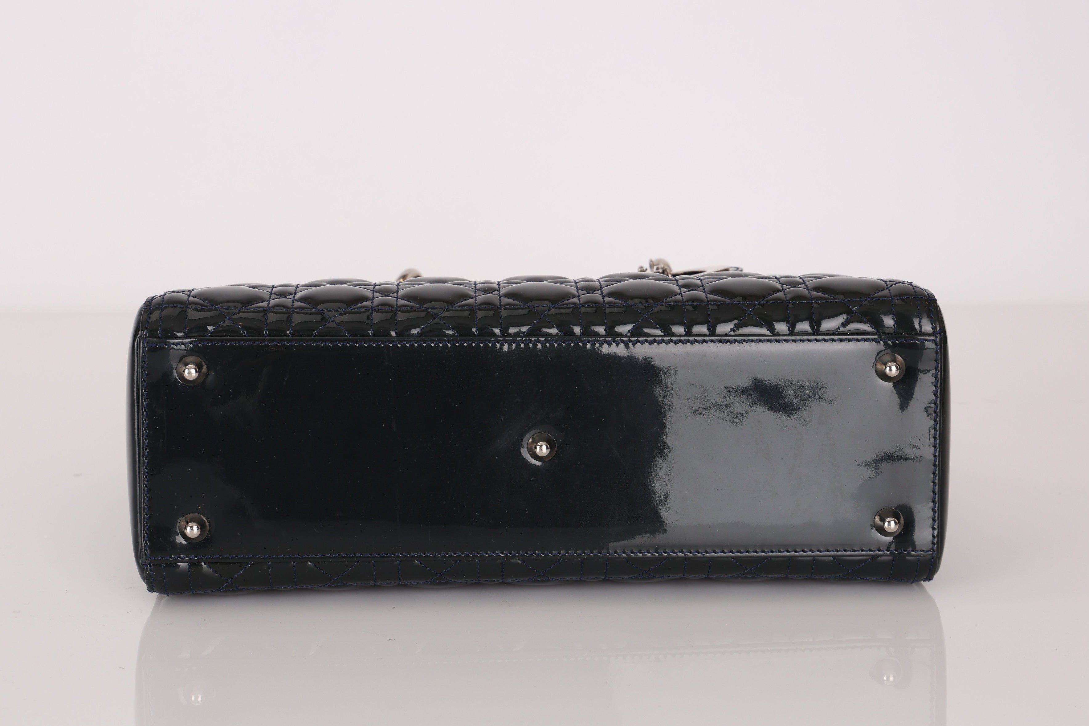 Dior Large Lady Navy Patent 2013