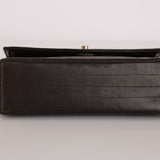 Chanel Frame Single Flap Brown Lambskin 1989 24K GP