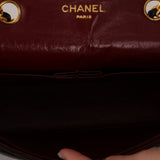 Chanel Frame Single Flap Brown Lambskin 1989 24K GP