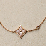 Louis Vuitton 18K Pink Mother of Pearl Diamond Color Blossom BB Star Bracelet