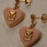 Louis Vuitton Lock Me Heart Drop Earrings