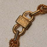 Celine Triomphe Double Link Necklace
