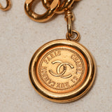 Chanel 1994 Chunky Chain Wax Seal Belt 24k GP