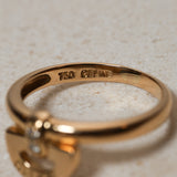 Celine 18K YG Diamond Arc Ring