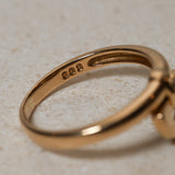Celine 18K YG Diamond Arc Ring