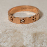 Cartier 18K RG Diamond Love Ring