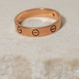 Cartier 18K RG Diamond Love Ring