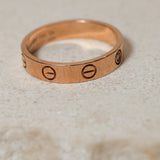 Cartier 18K RG Diamond Love Ring