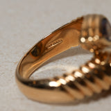 Rare Bvlgari 18K YG Doppio Baccellato Topaz & Iolite Ring