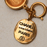 Chanel 80s CC Logo Medallions Bracelet 24k GP