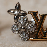 Louis Vuitton 2023 Dual Tone Crystal LV Gram Earrings
