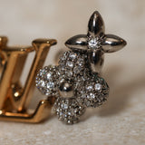 Louis Vuitton 2023 Dual Tone Crystal LV Gram Earrings