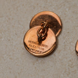 Rare Hermès Rosegold Clou de Selle Cufflinks