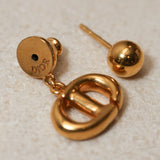 Dior Navy Drop Earrings