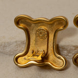 Celine Statement Macadam Clip-On Earrings
